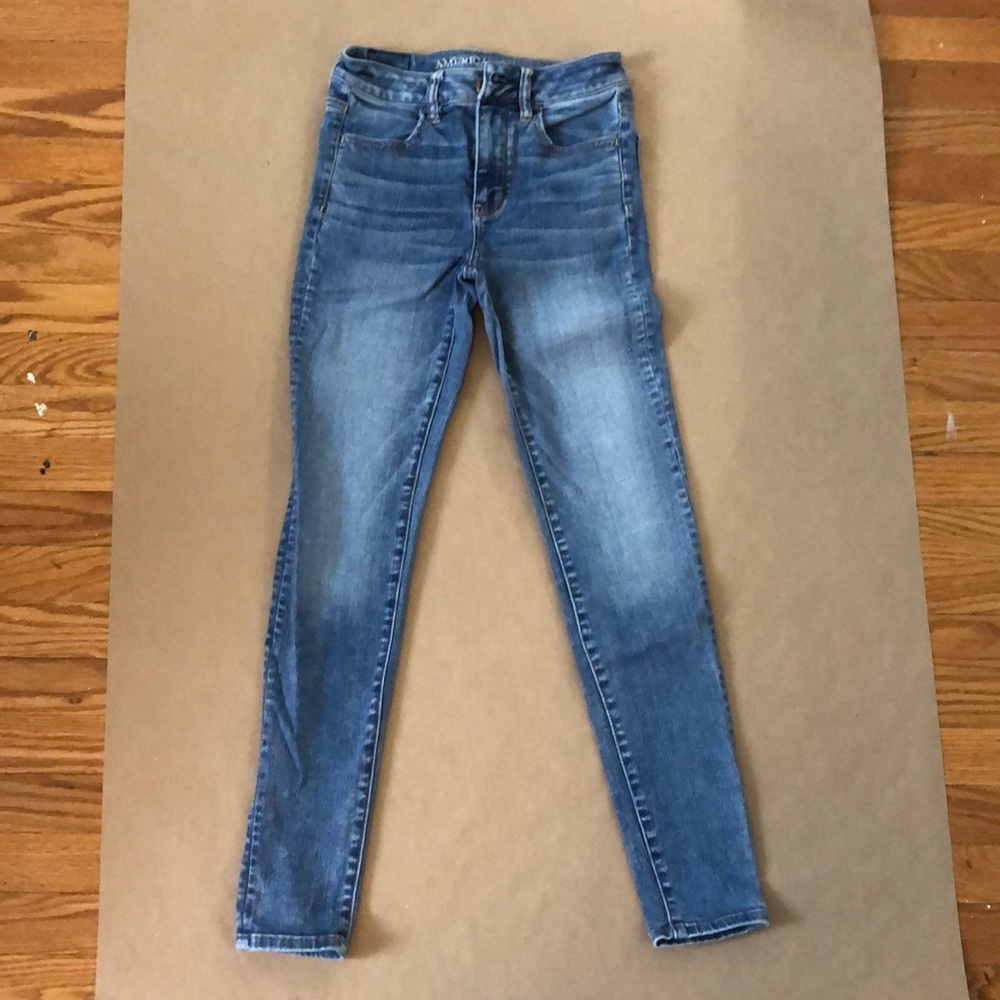 Blue Faded jeans- no rips